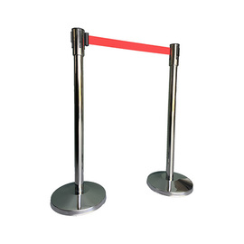 barrier post Trendy stainless steel | webbing colour red barrier length 1.8 m product photo