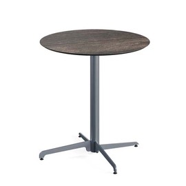 patio table | Bistro table foldable grey | Riverwashed Wood | round Ø 700 mm product photo