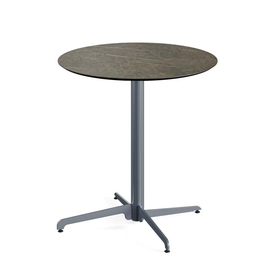 patio table | Bistro table foldable grey | Midnight Marble | round Ø 700 mm product photo