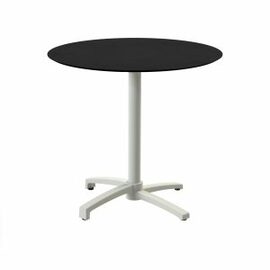 patio table foldable sand-coloured | black | round Ø 700 mm product photo