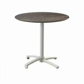 patio table foldable sand couloured | Riverwashed Wood | round Ø 700 mm product photo