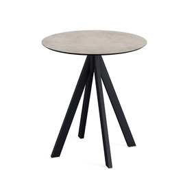 patio table Infinity black | Moonstone round Ø 700 mm product photo