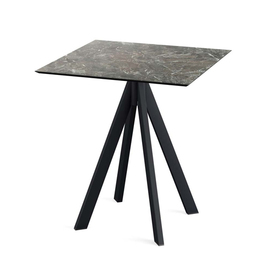 patio table Infinity black | Galaxy Marble square | 700 mm x 700 mm product photo