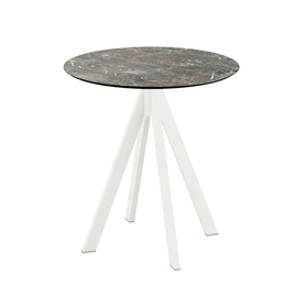 patio table Infinity white | Galaxy Marble round Ø 700 mm product photo