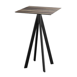 bar table Infinity black | Tropical Wood square | 700 mm x 700 mm product photo