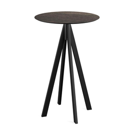 bar table Infinity black | Riverwashed Wood round Ø 700 mm product photo