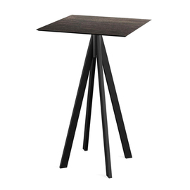 bar table Infinity black | Riverwashed Wood square | 700 mm x 700 mm product photo