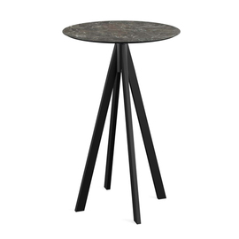 bar table Infinity black | Galaxy Marble round Ø 700 mm product photo