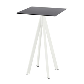 bar table Infinity white | black square | 700 mm x 700 mm product photo