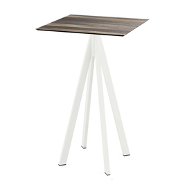 bar table Infinity white | Tropical Wood square | 700 mm x 700 mm product photo