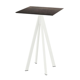 bar table Infinity white | Riverwashed Wood square | 700 mm x 700 mm product photo