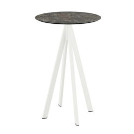bar table Infinity white | Galaxy Marble round Ø 700 mm product photo