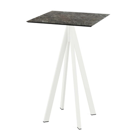 bar table Infinity white | Galaxy Marble square | 700 mm x 700 mm product photo