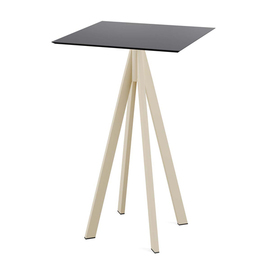 bar table Infinity beige | black square | 700 mm x 700 mm product photo
