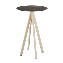 bar table Infinity beige | Riverwashed Wood round Ø 700 mm product photo