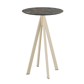 bar table Infinity beige | Galaxy Marble round Ø 700 mm product photo