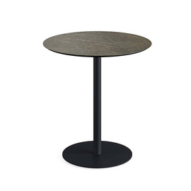 patio table black | Midnight Marble round Ø 700 mm product photo