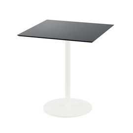 patio table white | black square | 700 mm x 700 mm product photo
