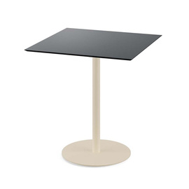 patio table beige | black square | 700 mm x 700 mm product photo