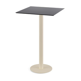 bar table beige | black square | 700 mm x 700 mm product photo