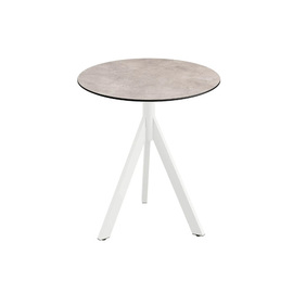 patio table TRIPOD foldable white | Moonstone Ø 700 mm H 740 mm product photo