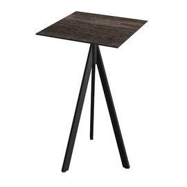 bar table TRIPOD foldable black | Riverwashed Wood 700 mm x 700 mm H 1100 mm product photo  S