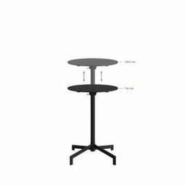 patio table | bar table VERSA black foldable Ø 600 mm H 740 mm | 1020 mm product photo