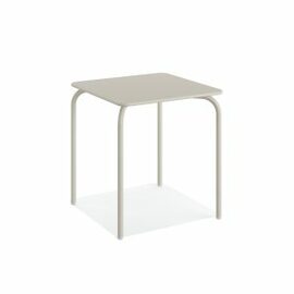 patio table OLLY steel beige square | 700 mm x 700 mm H 730 mm product photo