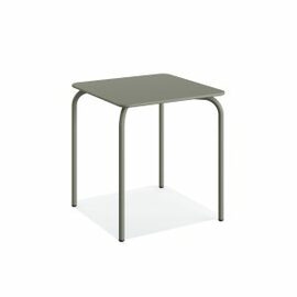 patio table OLLY steel green square | 700 mm x 700 mm H 730 mm product photo