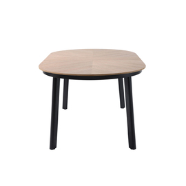 outdoor lounge table | dining table POLLY black | 1800 mm x 1000 mm H 740 mm product photo  S