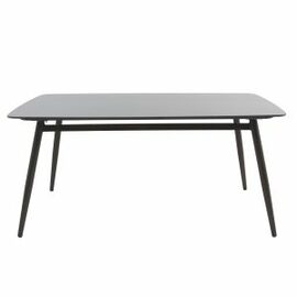 outdoor dining table PEDRO wengé | black | 1600 mm x 900 mm H 760 mm product photo