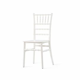 wedding chair Tiffany white stackable product photo