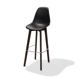 bar chair Keeve black | black H 1090 mm | stackable product photo