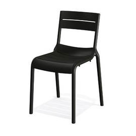 patio chair black | stackable | seat height 450 mm product photo