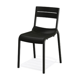 patio chair CALOR black | stackable product photo