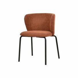 upholstered stacking chair BREAK brown-red fire-resistent product photo