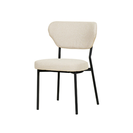 upholstered stacking chair DUKO beige fire-resistent product photo