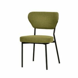 upholstered stacking chair DUKO green fire-resistent product photo