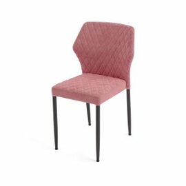 upholstered stacking chair LOUIS pink | fire-retardant product photo