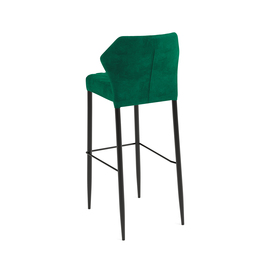 upholstered bar chair LOUIS velour green | fire-retardant | stackable product photo  S
