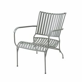 outdoor lounge chair PHIL grey green | stackable product photo