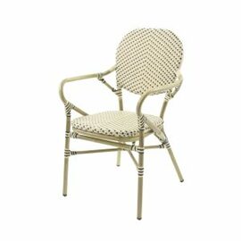 Bistro chair TANGO natural | white | black | stackable product photo