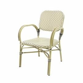 Bistro chair FELIX natural | white | black | stackable product photo