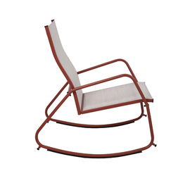 patio rocking chair BRODY terracotta-coloured product photo
