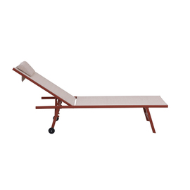deck chair TRAVIS terracotta-coloured product photo