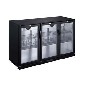 bar fridge black with 3 glass doors | convection cooling | 320 ltr product photo