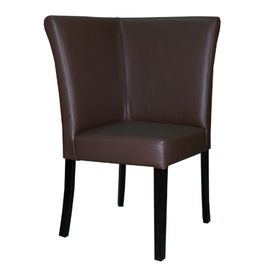 fully upholstered bench | corner element Biatan-R-Corner • brown | 550 mm x 550 mm H 960 mm product photo