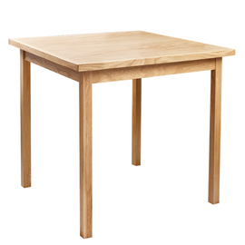wooden table Oak wood square L 800 mm W 800 mm H 750 mm product photo