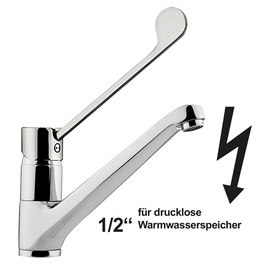 Arm lever mixer tap Lena 1/2" outreach 230 mm | for unpressurized storage product photo
