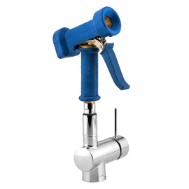 cleaning set 1/2" lever mixer tap with rinser | blue product photo